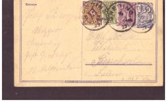 Infla Ganzsache / Tabakfabrik - 1923 - Greding nach Bruchsal