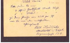 Infla Ganzsache / Tabakfabrik - Neustädtel nach Bruchsal - 1923