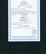 Alliierte Besetzung Kontrollrat 937a MiFr. 917a Wertfernbrief Düsseldorf Attest