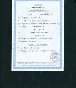 Alliierte Besetzung Kontrollrat 959a MiFr. 917a Wertfernbrief München Attest