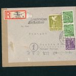 Alliierte Besetzung Kontrollrat 922a , 944a,959a MiFr Einschreiben Berlin Befund