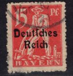 Deutsches Reich Michel Nr. 121 AF VI PLF gestempelt