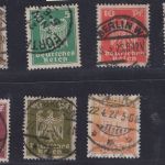 Deutsches Reich Michel Nr.: 355 - 361 gestempelt