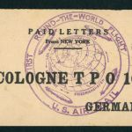 Zeppelin Begleitzettel Paid Letters New York - Köln 1929 - selten