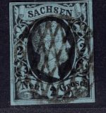 Sachsen Michel-Nr. 5 gestempelt
