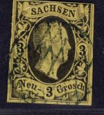 Sachsen Michel-Nr. 6 gestempelt