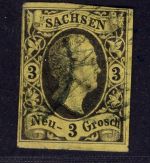 Sachsen Michel-Nr. 6 gestempelt