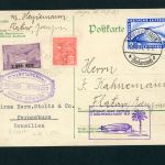 Zeppelin Postkarte Graf Zeppelin - 2. Südamerikafahrt 1931 Brasilien