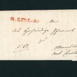Vorphila Brief Zell ( R Zell R2) nach Konstanz (R2) 1841