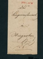 Vorphila Brief Durlach nach Weingarten 1833