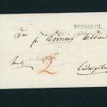 Vorphila Briefhülle Besigheim - Ludwigburg 1831