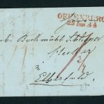 Vorphila Brief Offenburg 1844