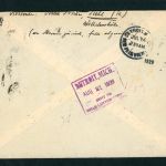 DR Luftpost - Katapultflug Beleg Dampfer Bremen - Erfurt n. Detroit zurück 1929