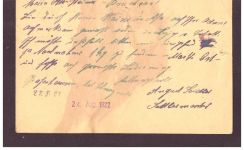 Infla Ganzsache P 141 - Tabakfabrik / Grafenhausen Neustadt nach Bruchsal - 1922