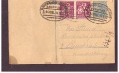 Infla Ganzsache Germania " 30 " - Tabakfabrik / Rattershausen n. Bruchsal - 1922