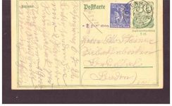 Infla Ganzsache P 140 / MF - Tabakfabrik - Rosenheim n. Bruchsal - 1922