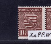 Sow. Besatzung SBZ Paare Michel-Nr. 78 XaPF.I. und 78 XaPF.IV ungebraucht Falz