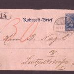 Rohrpost Brief Berlin Schöneberg 1901