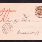 Dt. Reich Rohrpostkarte Berlin 1910