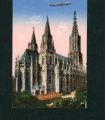Ansichtskarte Ulm - Münster mit Zeppelin gelaufen