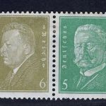 Dt. Reich, Zusammendruck, Michel Nr. W 28, ungebraucht Falz