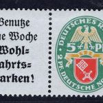 Dt. Reich, Zusammendruck, Michel Nr. W 35, ungebraucht Falz