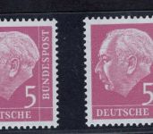 Bund Heuss Zusammendruck, Michel Nr. VO 17 / VO 19 y II, postfrisch
