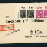All.Besetzung Einschreiben Leipzig mit Mi.Nr. 943c POR ndgz geprüft
