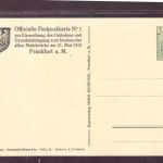 AK Frankfurt , alte Mainbrücke / Weihe zur Grundsteinlegung - 1912 - ungebraucht
