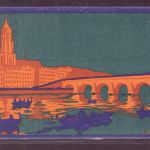 AK Frankfurt , alte Mainbrücke / Weihe zur Grundsteinlegung - 1912 - ungebraucht