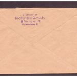 Berlin / Wiederaufbau - MiNr. 72 als Paar - Stuttgart n. Mühlheim 1951