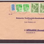 Berlin / Wiederaufbau - MiNr. 72 als Paar - Stuttgart n. Mühlheim 1951