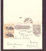Chile , Memorandum Postale / Postkarte / Sena- Leipzig 1924