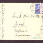 Dt. Reich Besetzung Zagreb / Kroatien Einzelfrankatur / aus Berlin - 1941 Zensur
