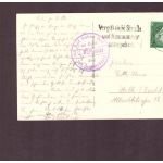Ansichtskarte Helgoland - Lange Anna / Bordpost - Hamburg nach Halle 1931
