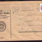 Dt. Reich Dienstbrief Michel Nummer 118 München nach Oldenburg