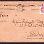 Dt. Reich Dienstbrief Michel Nummer 118 Dortmund nach Oldenburg