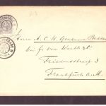 Niederlande Ganzsache - Gravenhagen / Den Haag nach Frankfurt a. M. 1897