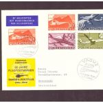 Liechtenstein Flugpost / Helikopter - Vaduz nach Darmstadt 1960