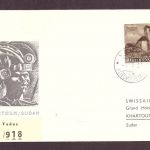 Liechtenstein Einschreiben - Swissair Club / Vaduz nach Khartoum / Sudan 1961