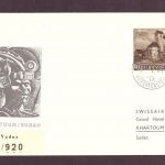 Liechtenstein Einschreiben - Swissair Club / Vaduz nach Khartoum / Sudan 1961