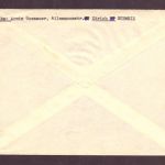Liechtenstein Einschreiben - Turner Satz - Vaduz nach Pardubice 1957