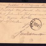 Deutsches Reich Ganzsache 5 PF. Heilbronn nach Hall 1885
