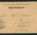 Deutsche Kolonien Deutsch Südwestafrika Feldpostkarte Seepost Linie - Posen 1904