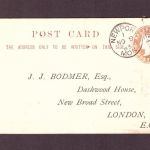 Großbritannien Ganzsache half penny - Newport nach London 1883