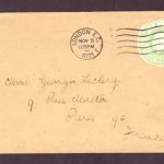 Großbritannien Ganzsache Ausschnitt auf Brief - London nach Paris 1921