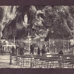 Ansichtskarte Frankreich - Lourdes - la Grotte nach Witten 1953