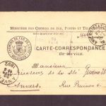 Belgien Carte - Correspondance : Chemins de fer de l` Etat - Anvers 1892