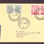 Belgien Luftpost Brief - Bruxelles Brüssel nach Amsterdam / Holland 1958