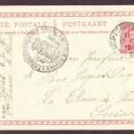 Belgien Ganzsache - Armee Post Stpl : nach la Chaux de Fonds / Schweiz 1918